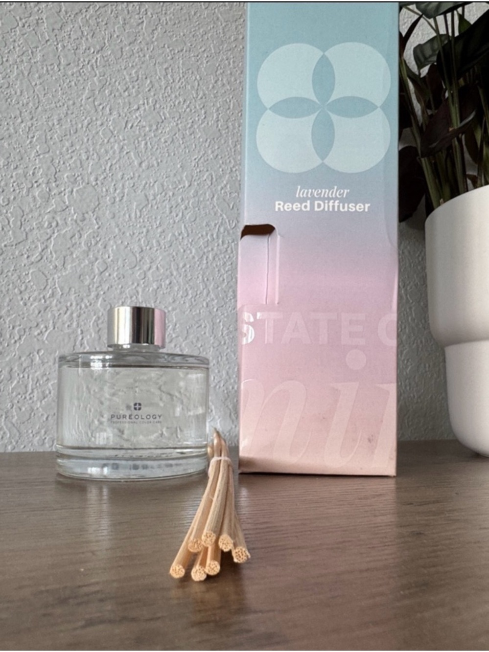 Pureology Lavender Reed Diffuser Brand New In Box 3.65 FL.Oz. - Picture 2 of 6